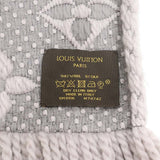LOUIS VUITTON ルイヴィトン LV マフラー M74742 エシャルプ・ロゴマニア グリペルル グレー系 26k284-1