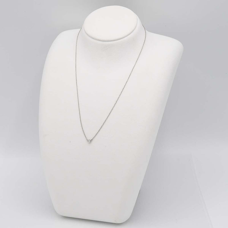 仕上げ済 TIFFANY&Co. ティファニー ネックレス バイザヤード Pt950 プラチナ 約2.4g 約3.9mm アクセサリー H12619