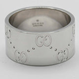 GUCCI グッチ リング アイコン ワイド #9 8.5号 750 約8g レディース アクセサリー ok911