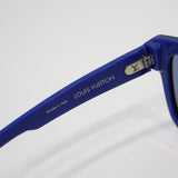 LOUIS VUITTON ルイヴィトン LV アウタースペース サングラス Z1095E 53□21 145 度なし メガネ ブラック×ブルー 袋箱 ok1636