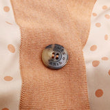 HERMES エルメス ツイルレーヌ ロングカーディガン Clic Clac a Pois クリッククラック ワンピース シルク 服 サイズ36 オレンジ系 H23220