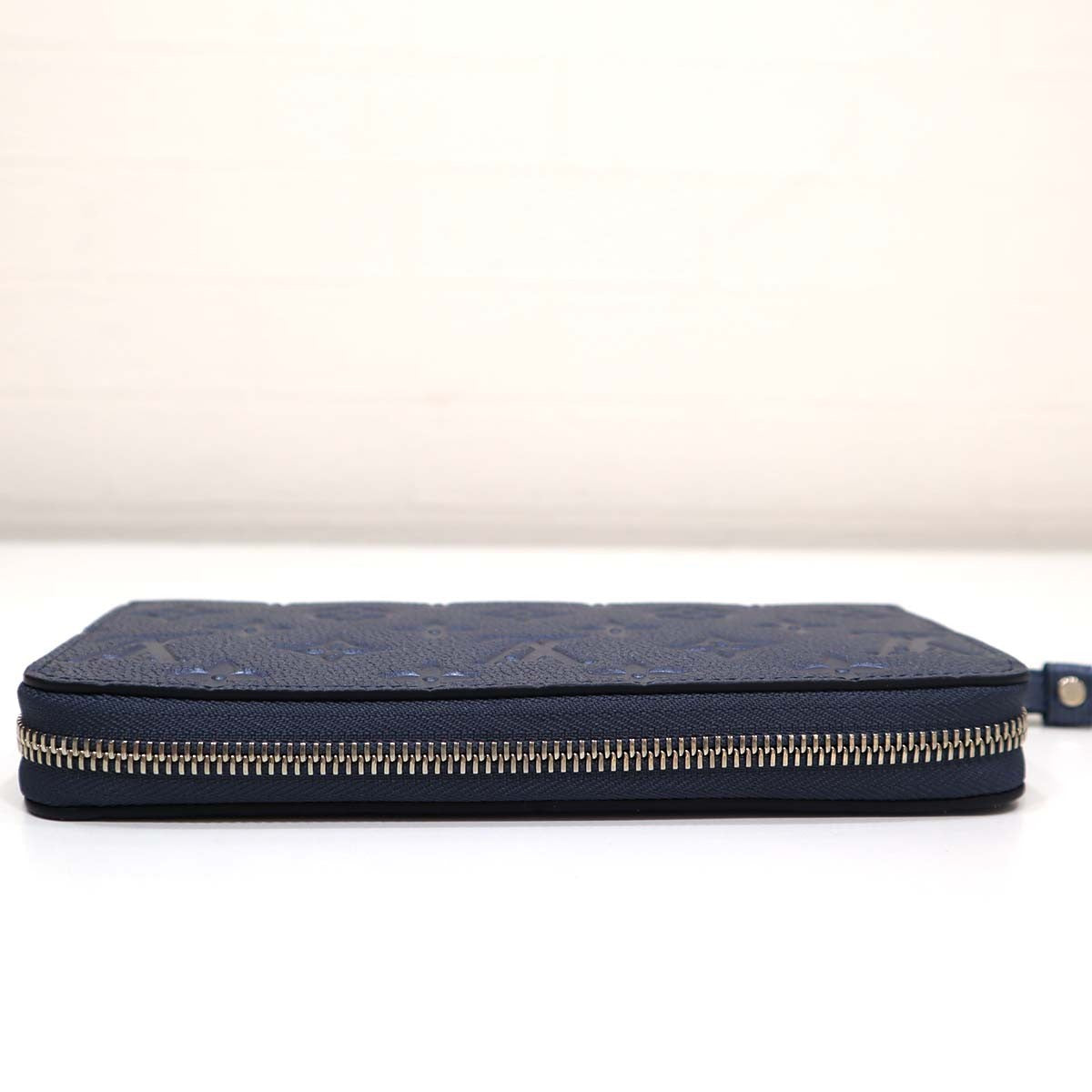 美品 LV 長財布 ジッピーウォレット M80958 アンプラント ネイビー