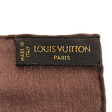 LOUIS VUITTON ルイヴィトン カレ・モナコ スカーフ M71153 モノグラム ブラウン シルク100％ 箱 M4169
