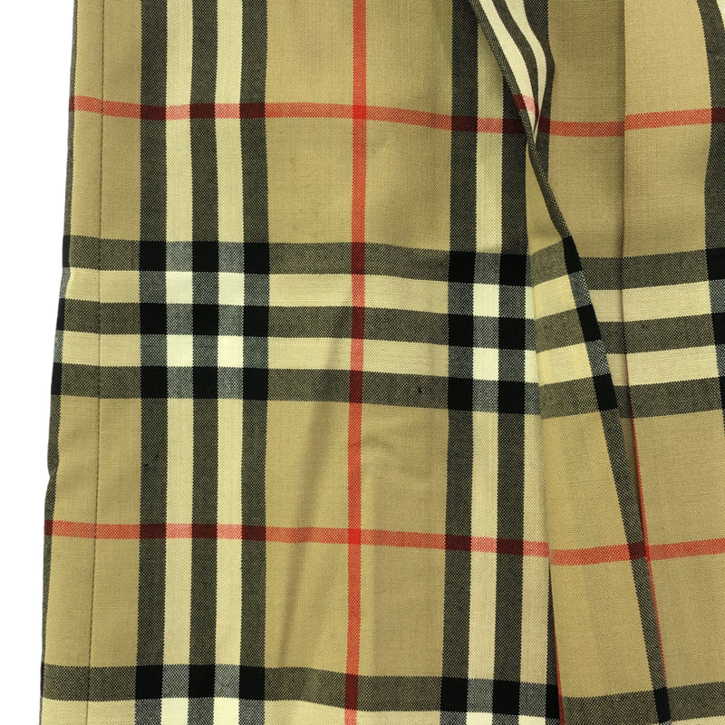BURBERRY バーバリー スカート フレアスカート ボトムス ノバチェック ブラウン レディース ok360-7