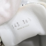 miumiu ミュウミュウ スニーカー 643 グリッター ラメ 36 1/2 23.5cm シルバーカラー レディース 箱有 24k1-8