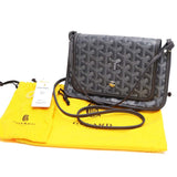 GOYARD ゴヤール プリュメ PLUMET ショルダーバッグ グリス グレー ポーチウォレット 袋 ストラップ 26k13-2