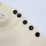 タグ付未使用 CELINE セリーヌ マリニエール セーター ニット ボーダー Lサイズ ホワイト×レッド レディース 25k1152-6