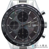 腕時計 稼働 TAG HEUER タグホイヤー CV201K BA0794 ブラックパール 自動巻き 600本限定 シェル文字盤 箱有 H1761