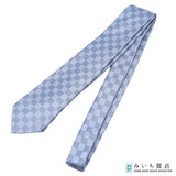 LOUIS VUITTON ルイヴィトン LV M78754 ネクタイ クラヴァット・ダミエ クラシック シルク100 ブルー系 メンズ 206-2