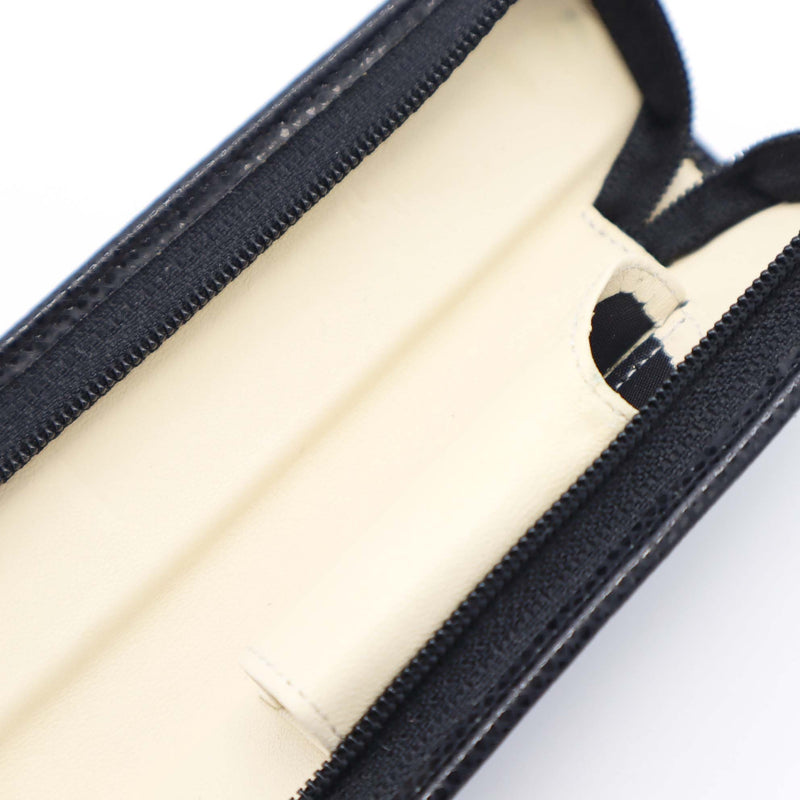 MONTBLANC モンブラン レザー ペンケース ラウンドジップ ペンポーチ 1本用 ブラック 箱有 H12939