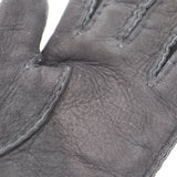 UGG アグ ムートン手袋 RN17541 グローブ スエード リボン サイズM シープスキン ブラック レディース 箱有 24s612-5
