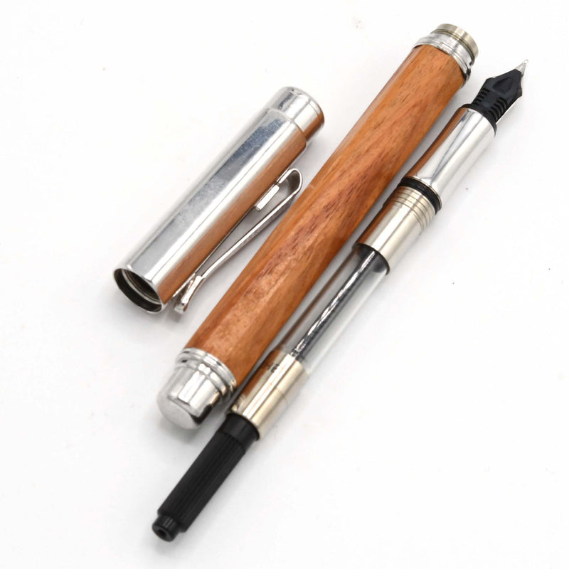 CARAN dACHE カランダッシュ K18 750 万年筆 F ウッド×メタルシルバー 文房具 筆記未確認 CARAN dACHE カランダッシュ