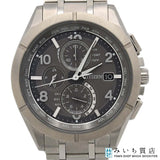稼働 腕時計 CITIZEN シチズン H800-T024190 エコドライブ 電波時計 デイト グレー系文字盤 メンズ 20s585-1