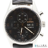 稼働 腕時計 TAG Heuer タグホイヤー カレラ キャリバー16 CV2A1AB 自動巻 黒色文字盤 レザーバンド 箱・ギャラ 22s115-1