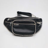 ALEXANDER WANG アレキサンダーワン ウエストバッグ ボディバッグ ブラック レザー ウエストポーチ H20778