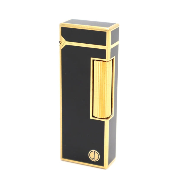 dunhill ダンヒル ガスライター US RE24163 ブラック ローラー式 喫煙具 着火未確認 M1815