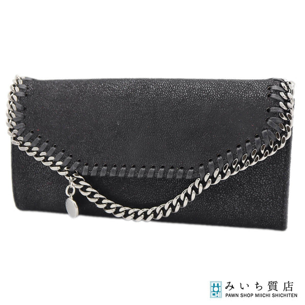 STELLA McCARTNEY ステラマッカートニー 二つ折り 長財布 Falabella ファラベラ ブラック レディース H20464