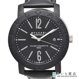 稼働 腕時計 BVLGARI ブルガリ BB40CL ブルガリブルガリ 自動巻き カーボン 箱・取説・保・ベルトあり yo331