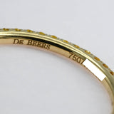 仕上済 DE BEERS デビアス リング 指輪 2本 フルエタニティ ダイヤ サファイア 750 約10.5号 約2.9g ジュエリー ok936