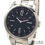 稼働 腕時計 BVLGARI ブルガリ Solotempoソロテンポ ST37S  クォーツ 黒色文字盤 2025.11電池交換・仕上げ済 H19258