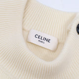 タグ付未使用 CELINE セリーヌ マリニエール セーター ニット ボーダー Lサイズ ホワイト×レッド レディース 25k1152-6