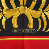 HERMES エルメス カレ90 Tigre Royal 王者の虎 タイガー ロイヤル ブラック×レッド系 シルク100 スカーフ 箱 k1348