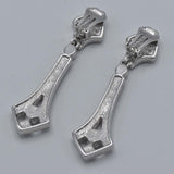 Christian Dior ディオール イヤリング ラインストーン シルバーカラー アクセサリー H6419
