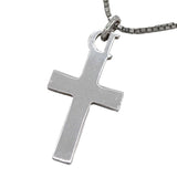 Christian Dior ディオール ネックレス クロス Dロゴ 約7.1g シルバーカラー アクセサリー H20448