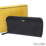 FENDI フェンディ ウォレット SELLERIA セレリア ラウンドファスナー 7M0210 AP3B 長財布 ブラック 箱袋 J611