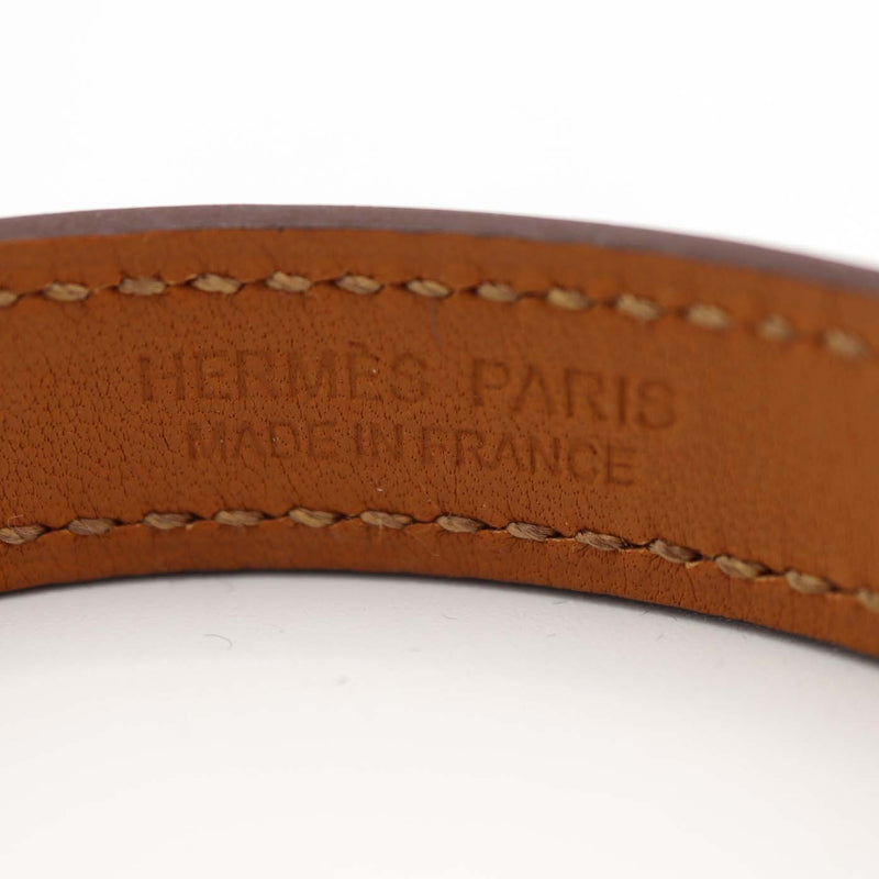 HERMES エルメス ブレスレット リヴァル コリエドシアン T刻印 レッド×シルバーカラー アクセサリー H5044-1
