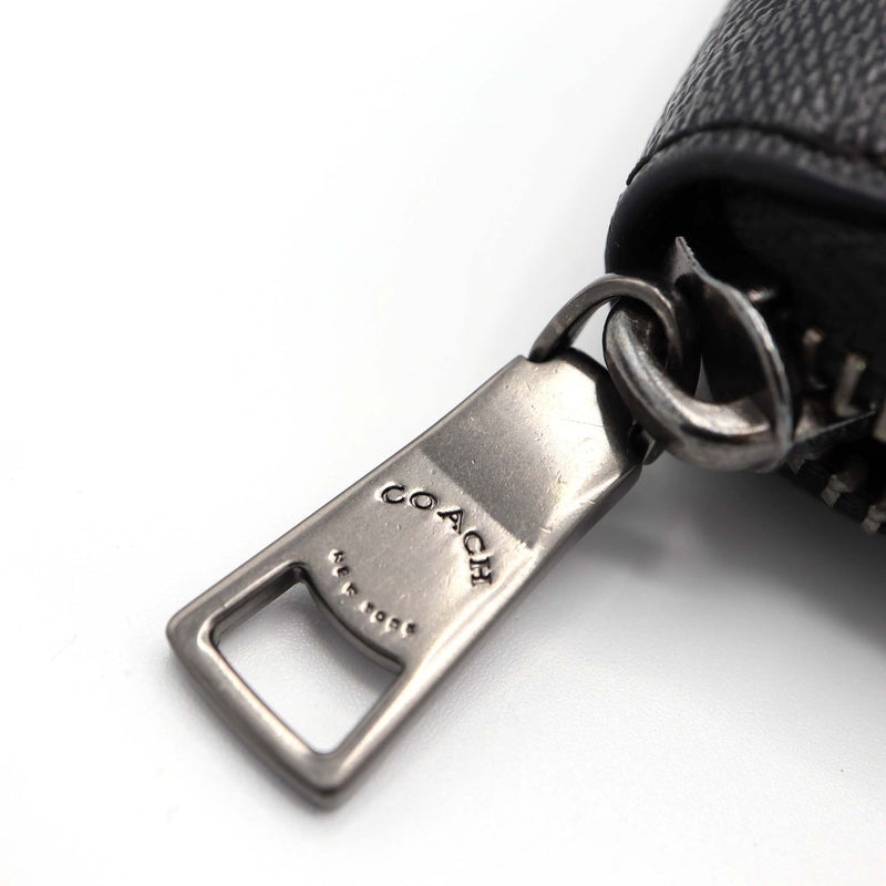 COACH コーチ 長財布 F31520 ラウンドファスナー シグネチャー オオカミ ウルフ ブラック 20K80-2