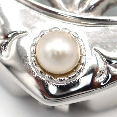 MIKIMOTO ミキモト ペンダントルーペ パール ネックレス シルバー