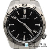 腕時計 稼働 SEIKO セイコーGS グランドセイコー 9F86-0AK0 SBGN027 クォーツ 黒色文字盤  箱/ケース H23082