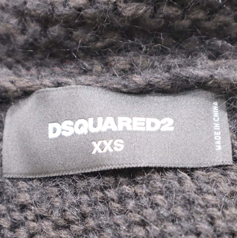 DSQUARED2 ディースクエアード ニットベスト S72HA1074 XXS ブラック ホワイト レディース H17377