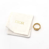 H17452 Christian Dior ディオール リング 指輪 Clair D Lune ラインストーン ゴールドカラー M 約12.5号 約3.8ｇアクセサリー 保管袋 H17452