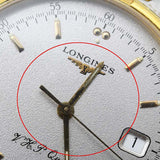腕時計 稼働 LONGINES ロンジン L1.613.3 デイト クォーツ シルバー色文字盤 2026.8電池交換済 ko238