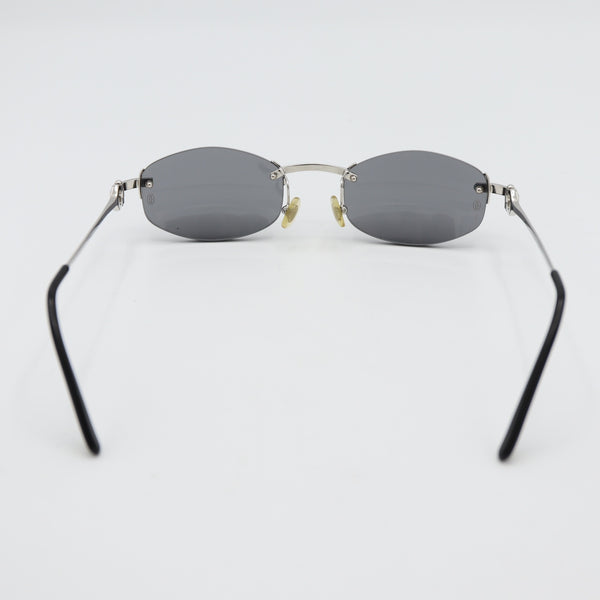 Cartier カルティエ サングラス 135 フルリム 眼鏡 メガネ 度なし ブラック系 H20987