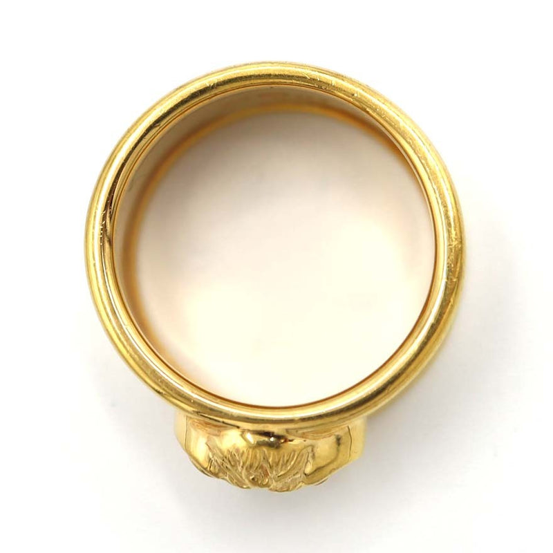 VERSACE ヴェルサーチ リング 指輪 メデューサ 750 K18 ゴールド 重量約10.3g 約13号 アクセサリー H11367