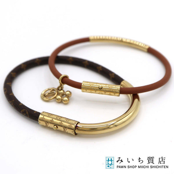 LOUIS VUITTON ルイヴィトン ブレスレット ブラスレ 2点 M8054 デュオグラム アクセサリー 袋 25k355-2