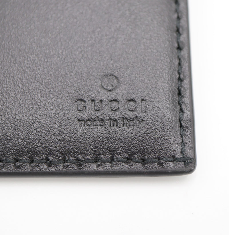 GUCCI グッチ GG エンボス 札入れ カードケース 625559 レザー ブラック 箱有 25k680-1