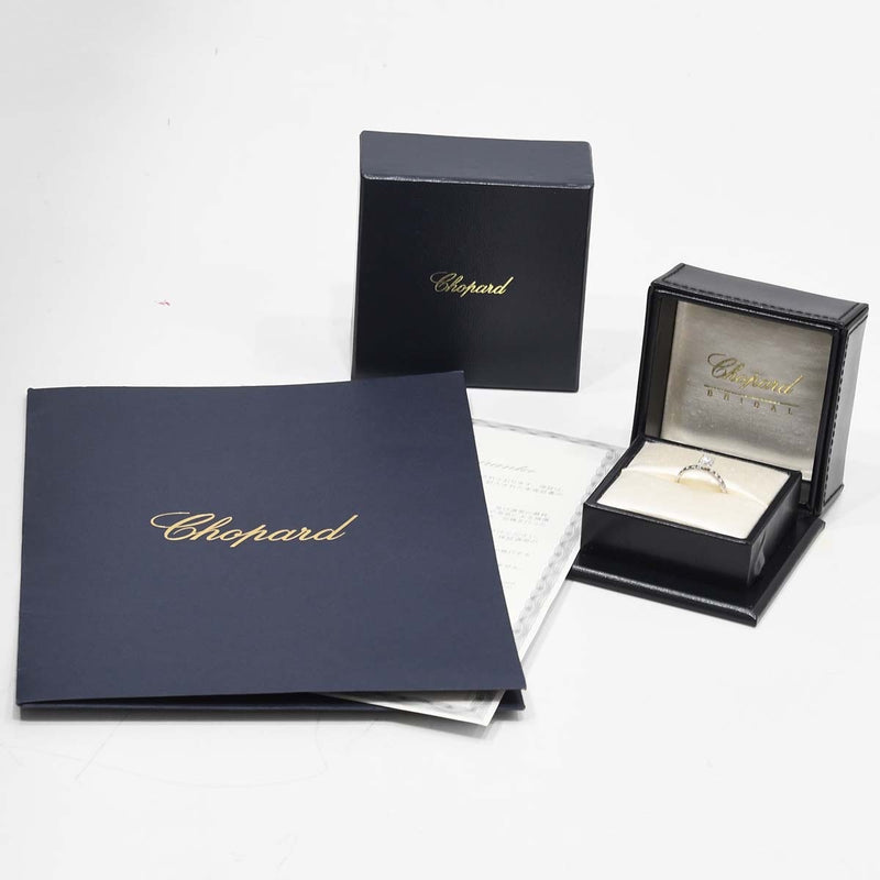 仕上済 CHOPARD ショパール リング アイスキューブ 9号 829766 D0.51 F-VS2 PT950 3.5g ジュエリー 箱・鑑有 mo44