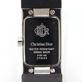 腕時計 稼働 Christian Dior ディオール D102-100 CF8549 クォーツ 黒文字盤 2025.6電池交換済 箱有 M1216