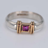 TIFFANY&Co. ティファニー リング SV925 14K ルビー 約3.4g コンビカラー アクセサリー 22k507-5
