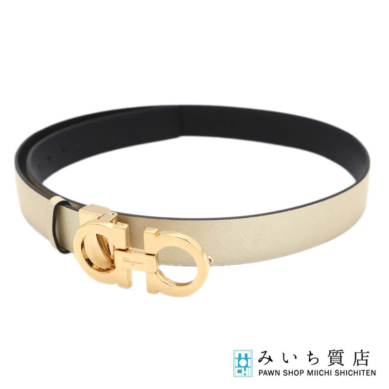 Salvatore Ferragamo サルヴァトーレフェラガモ ベルト ガンチーニ ゴールド系 服飾小物 H19644