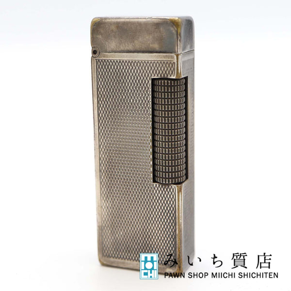 dunhill ダンヒル ガスライター US RE24163 バーレイ ローラー式 シルバーカラー 喫煙具 着火未確認 ケース有 H7251