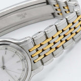 稼働 腕時計 SEIKO セイコー CREDOR クレドール 7371-0090 クォーツ 白文字盤 SS コンビカラー 2026.8月電池 ok1686