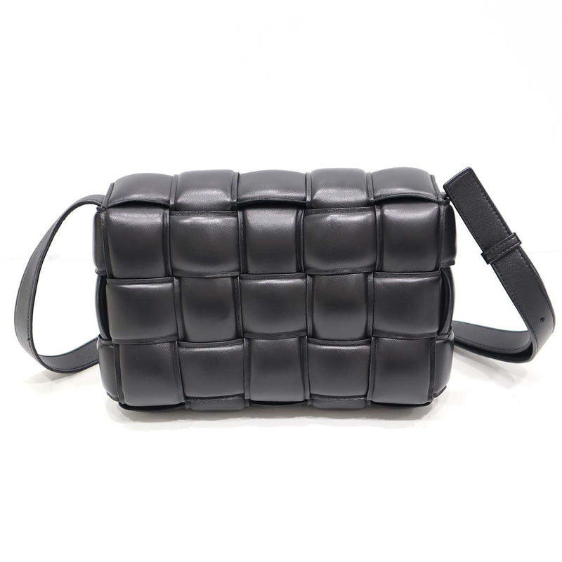BOTTEGA VENETA ボッテガ ヴェネタ パデットカセット 591970 バック イントレチャート 鞄 ブラック 袋有 mo310