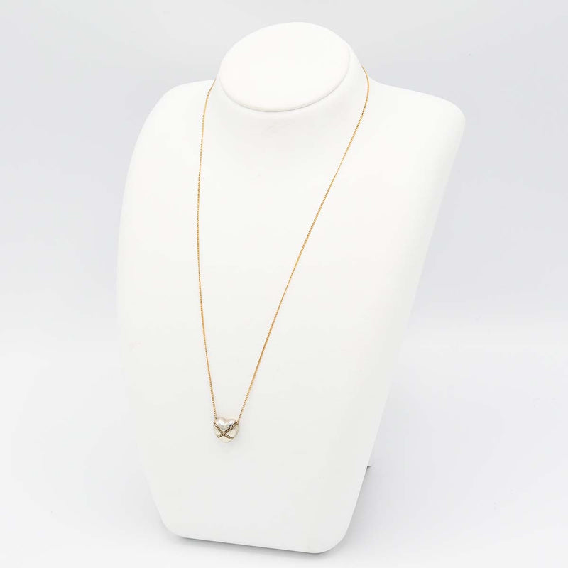 TIFFANY&Co. ティファニー チェーンクロスハート ネックレス チェーン750 トップ925 アクセサリー 総重量約6.9g 10