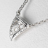 仕上済 TASAKI タサキ ソーンズ ネックレス ダイヤ ホワイトゴールド 750 K18 D0.05 約2.7g ジュエリー アクセサリー 箱有 K230