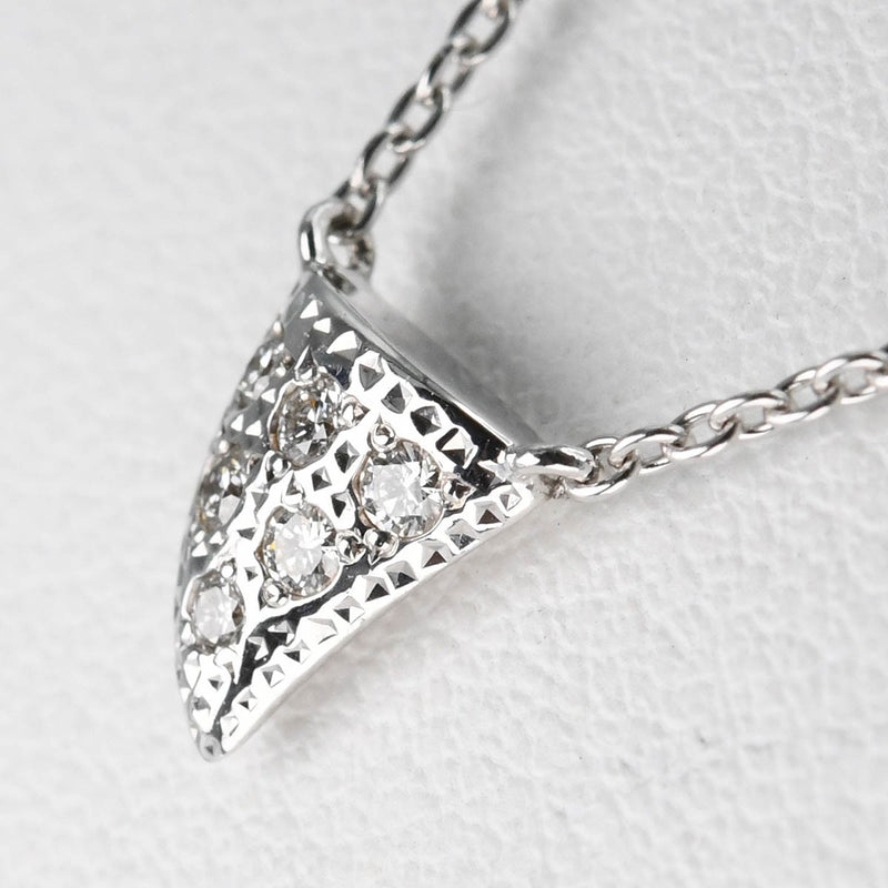仕上済 TASAKI タサキ ソーンズ ネックレス ダイヤ ホワイトゴールド 750 K18 D0.05 約2.7g ジュエリー アクセサリー 箱有 K230